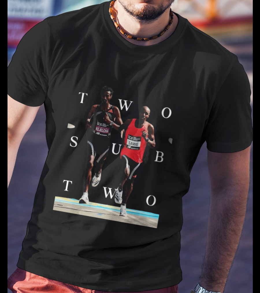 TCS London Marathon Sabastian Sawe Kejelcha Two Sub Two T-Shirt