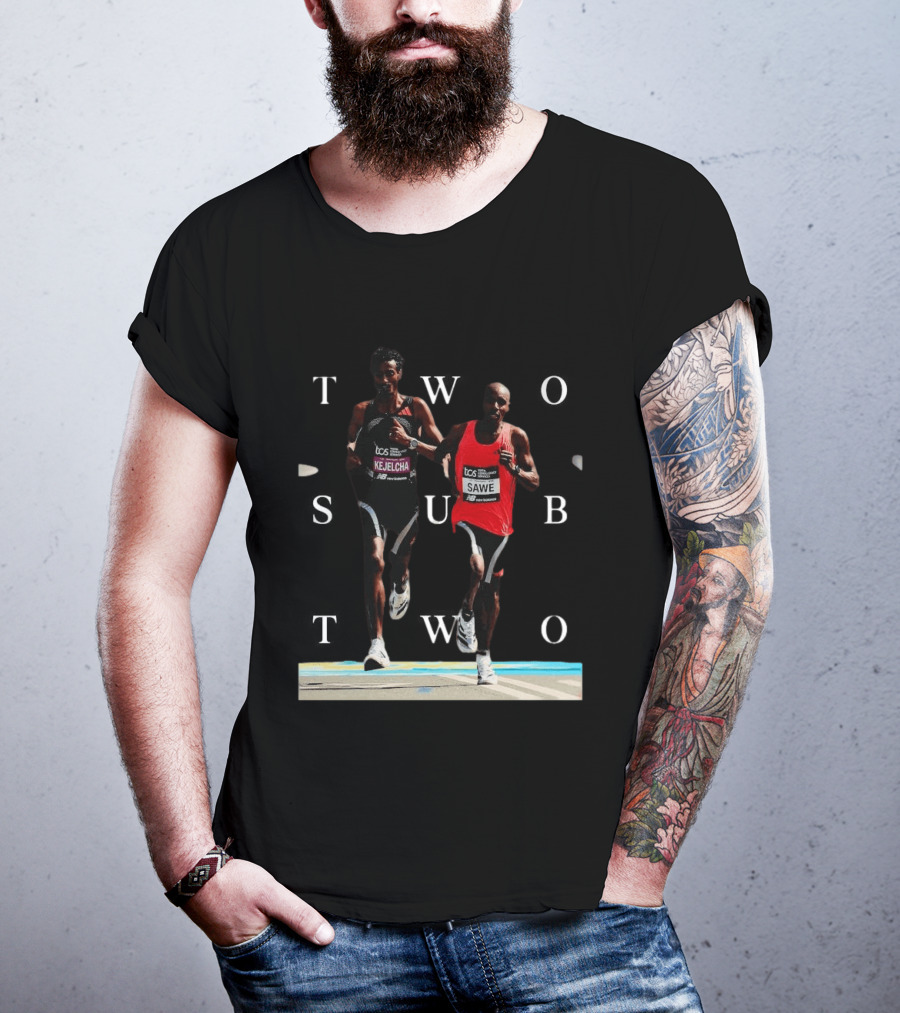 TCS London Marathon Sabastian Sawe Kejelcha Two Sub Two T-Shirt