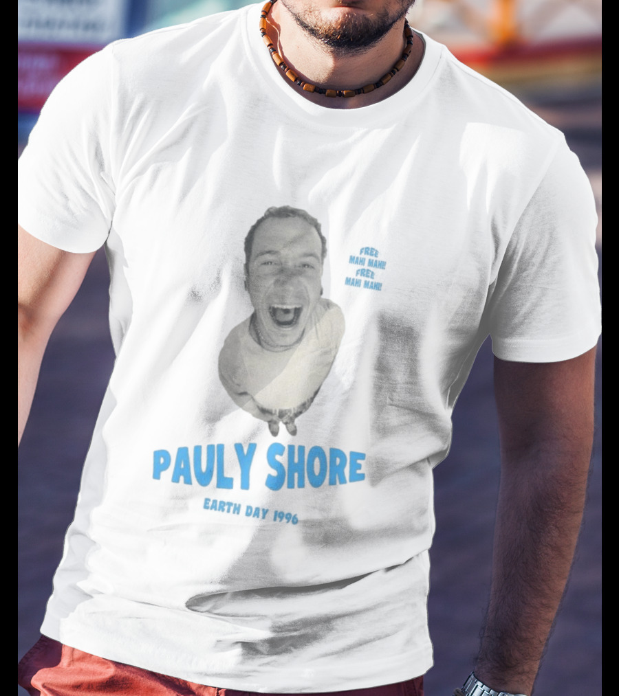 Pauly Shore Free Mahi Mahi Earth Day 1996 T-Shirt
