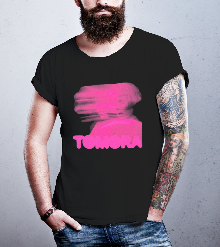 TOMORA Pink Blurred Portrait Friendly Companion T-Shirt