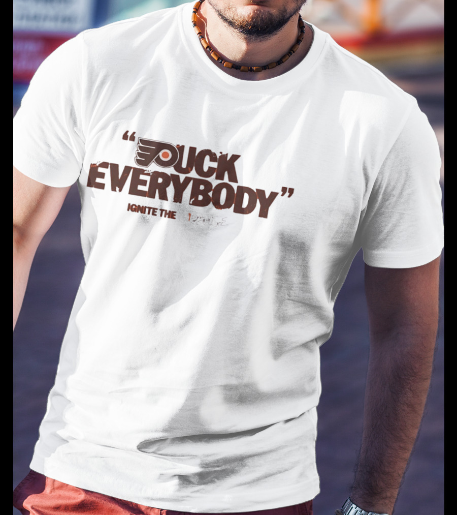 Puck Everybody Ignite The Orange Philadelphia Hockey T-Shirt