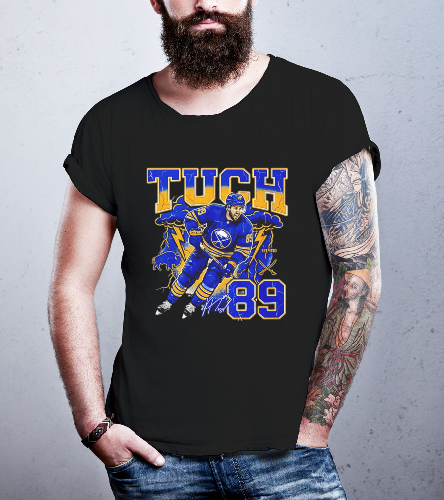 Tuch Buffalo Sabres 89 Hockey Est. 1970 T-Shirt