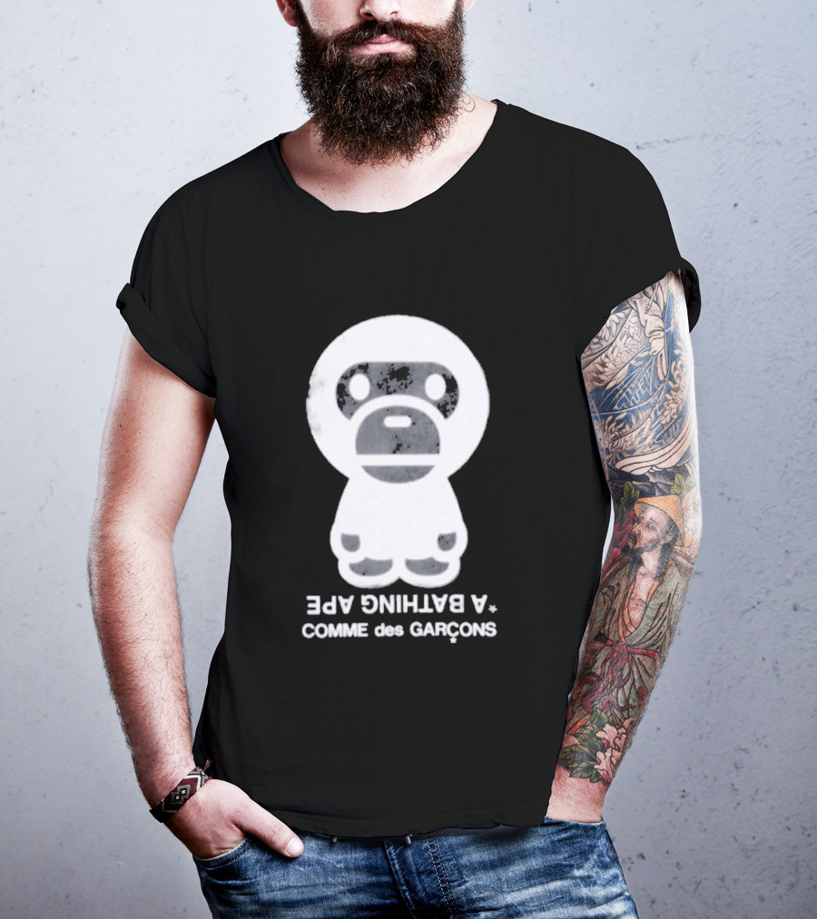 Comme Des Garçons A Bathing Ape Baby Milo Collectible Black Set T-Shirt