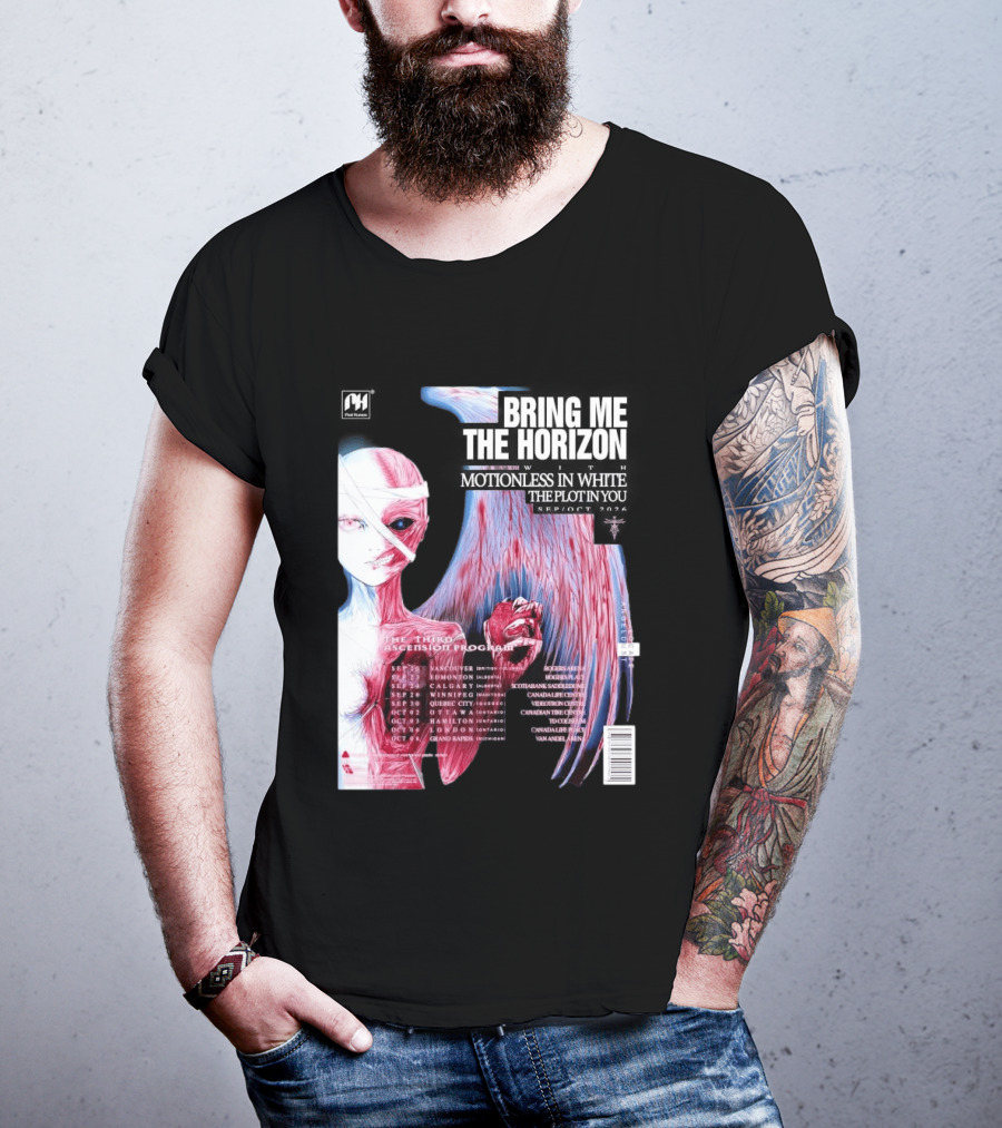 Bring Me The Horizon The Third Ascension Program Fall Tour 2026 Canada Dates T-Shirt