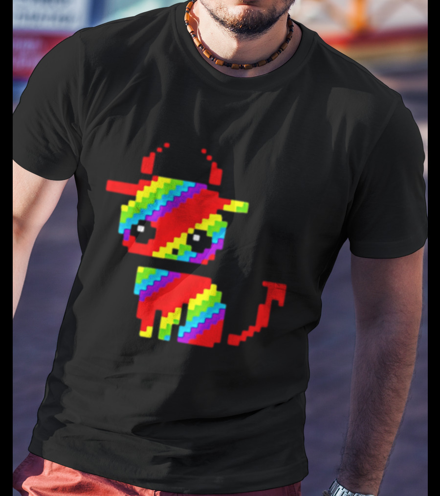 Nyan Cat Heavy Metal Devil Pixel Rainbow Devil Cat T-Shirt