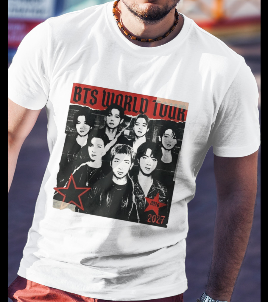 BTS World Tour 2026 2027 Arirang Concert Bangtan Sonyeondan Tour T-Shirt