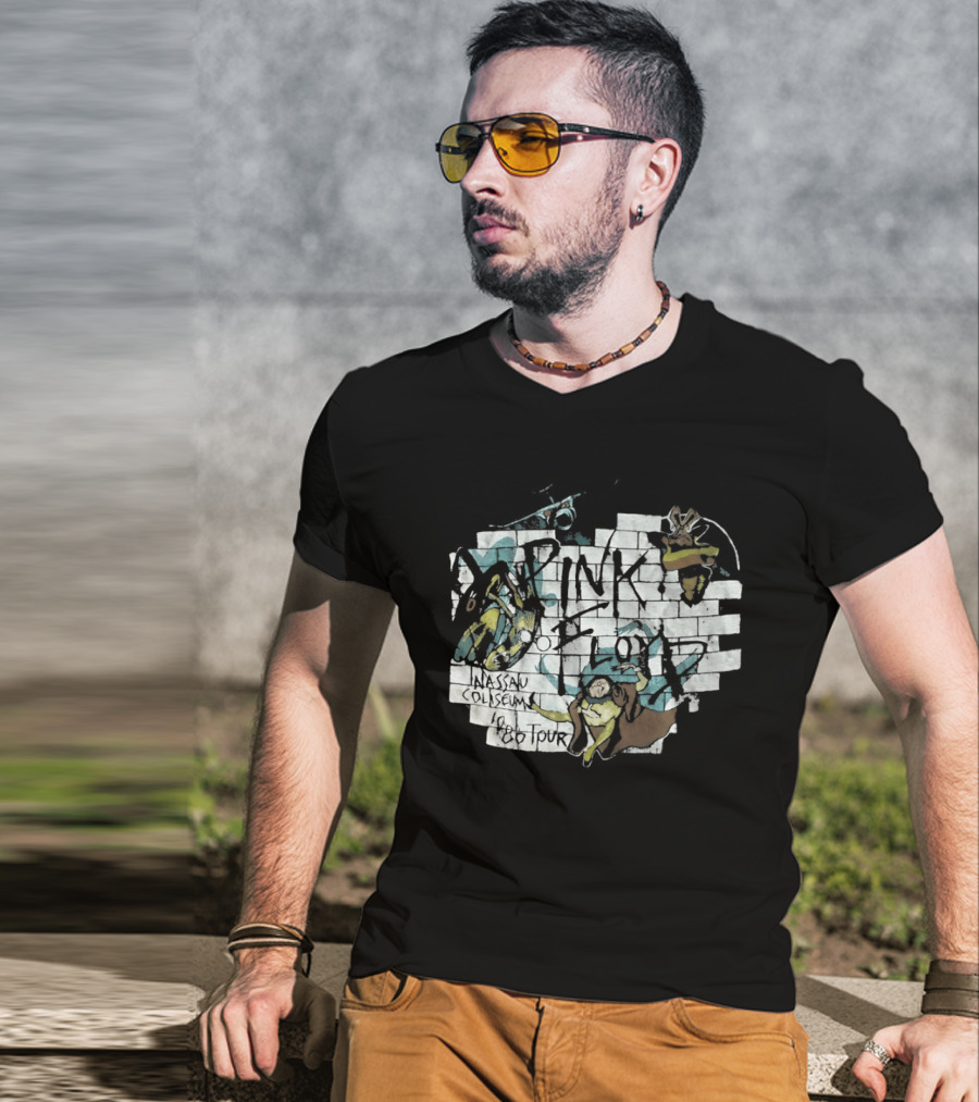 Pink Floyd The Wall Nassau Coliseum 1980 Tour T-Shirt