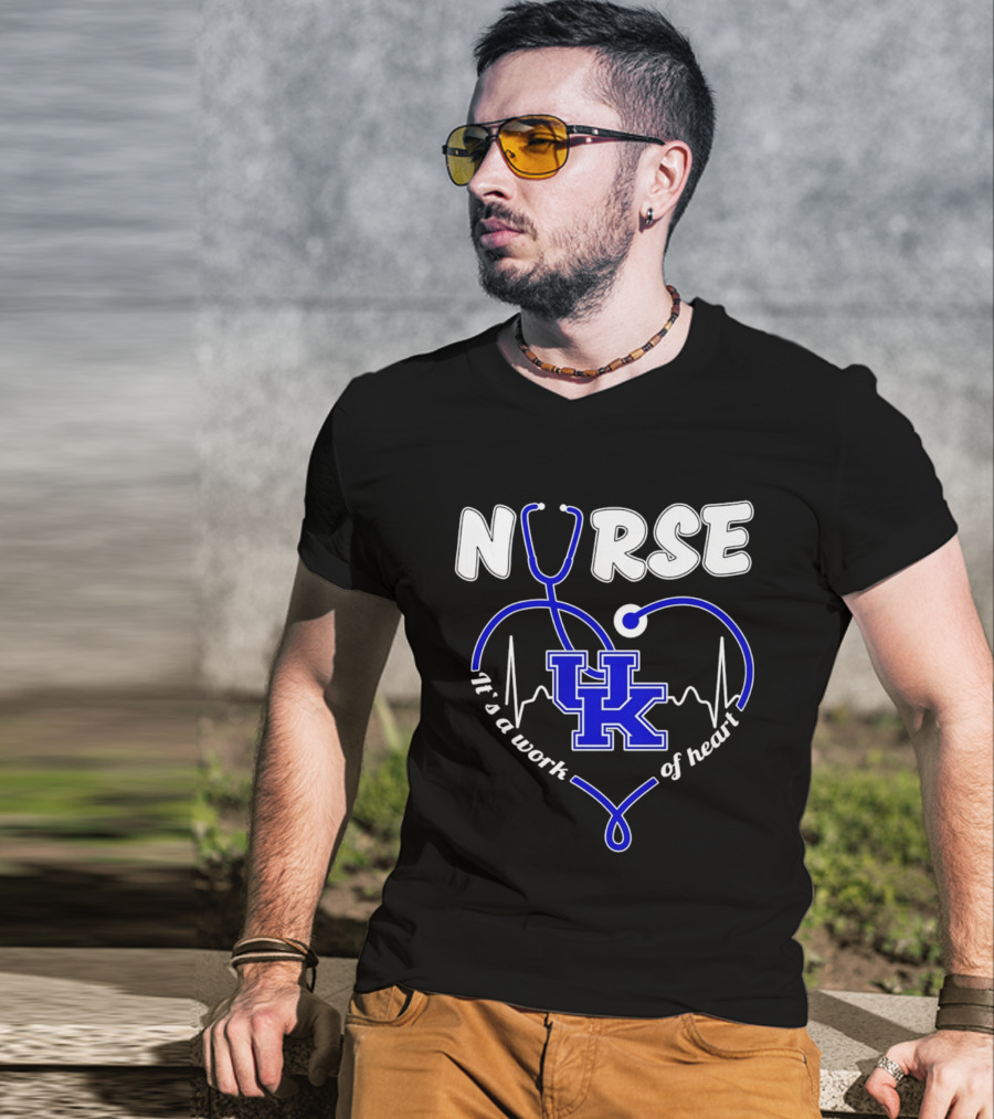 Nurse Kentucky Wildcats It's A Work Of Heart 2026 T-Shirt
