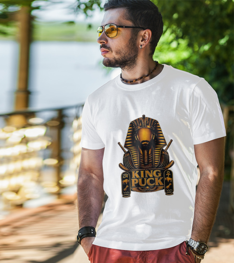 King Puck Pharaoh Buffalo Sabres Egyptian Hockey T-Shirt