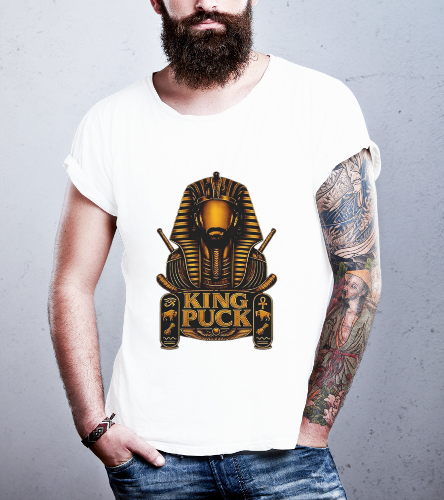 King Puck Pharaoh Buffalo Sabres Egyptian Hockey T-Shirt