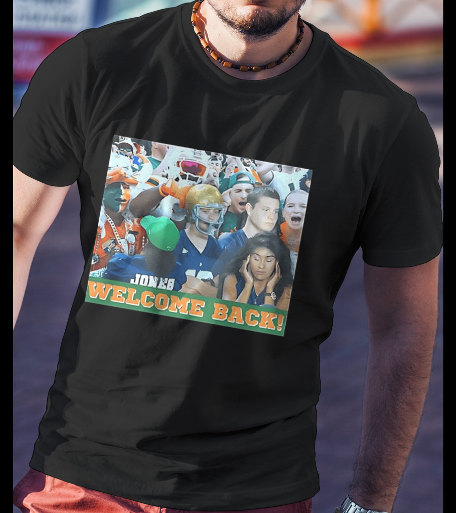 Miami Hurricanes Welcome Back Photo Crowd Scene T-Shirt