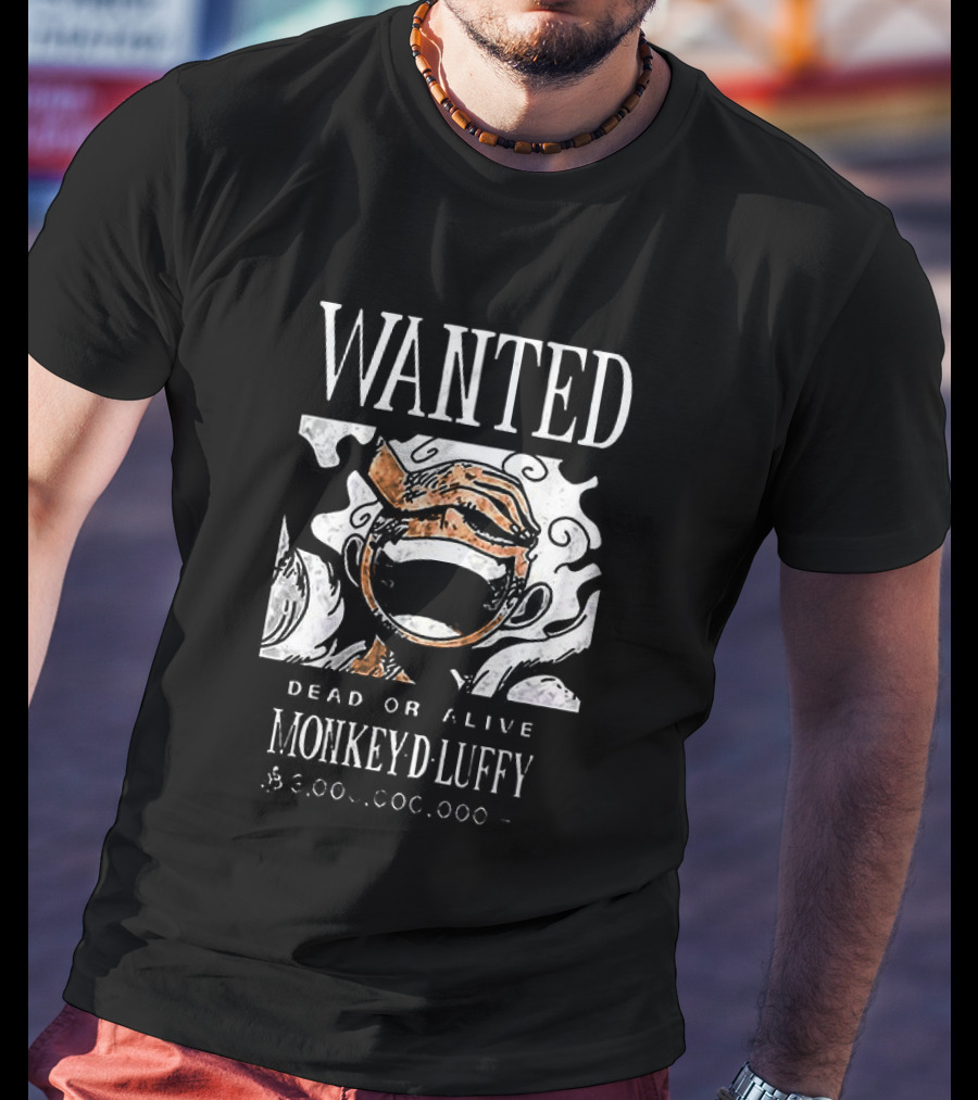 Wanted Monkey D Luffy Dead Or Alive $1.5 Billion Bounty One Piece T-Shirt