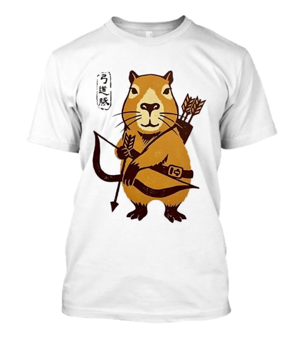 Capybara Archer Target Chill Classical Japanese T-Shirt