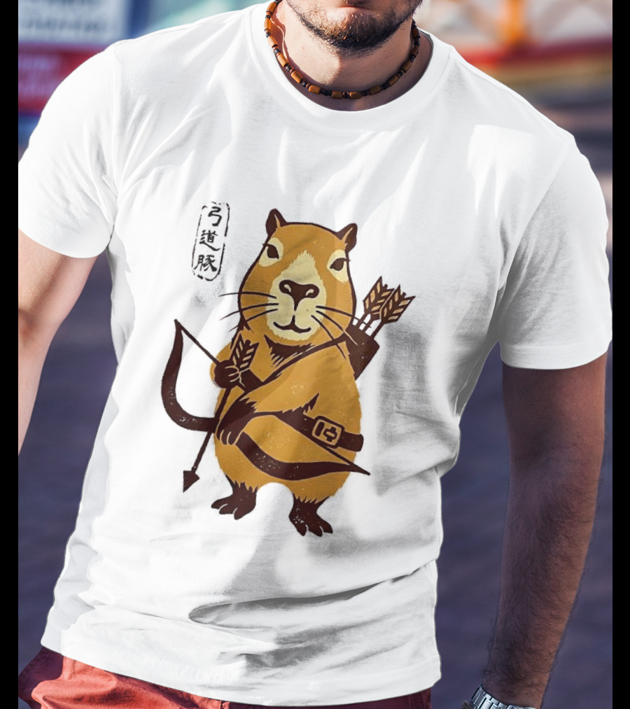 Capybara Archer Target Chill Classical Japanese T-Shirt