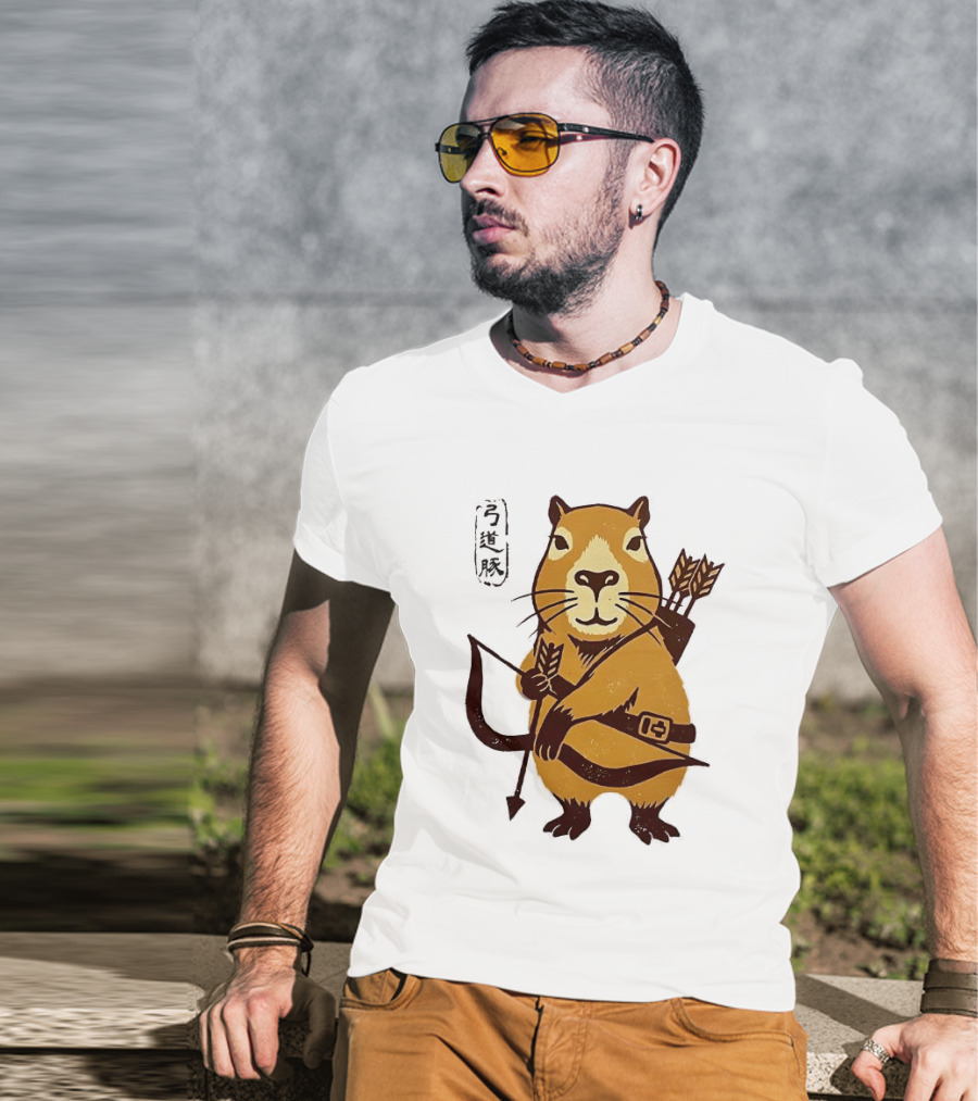 Capybara Archer Target Chill Classical Japanese T-Shirt
