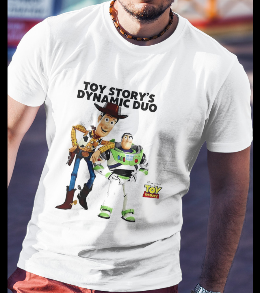 Toy Story's Dynamic Duo Woody And Buzz Lightyear T-Shirt