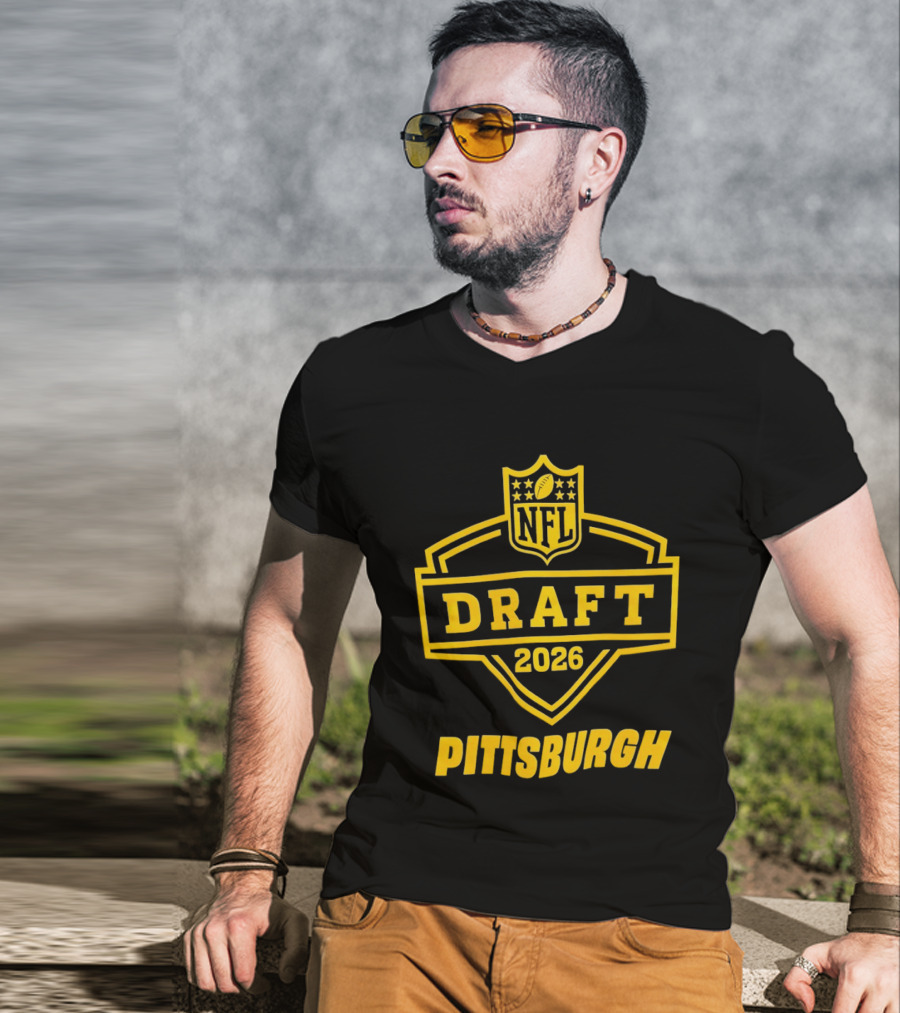 Pittsburgh NFL Draft 2026 Football Steelers T-Shirt
