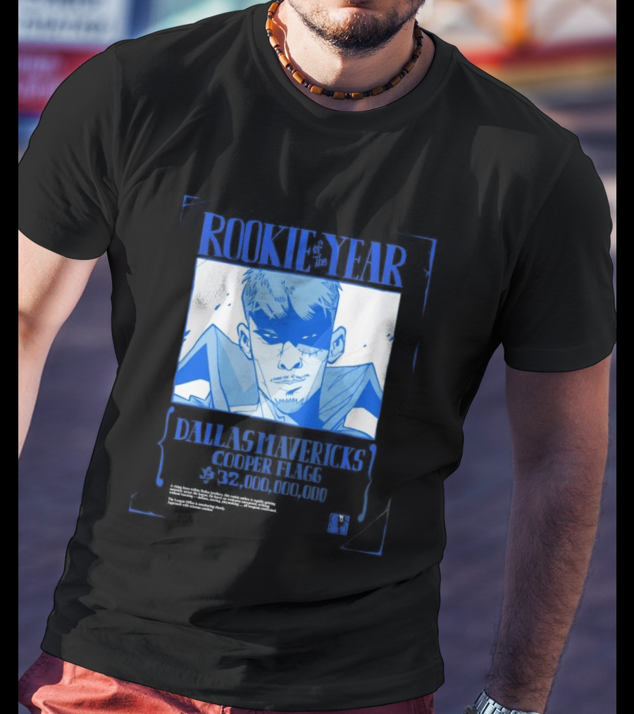 Rookie Of The Year Dallas Mavericks Cooper Flagg Basketball Fan T-Shirt