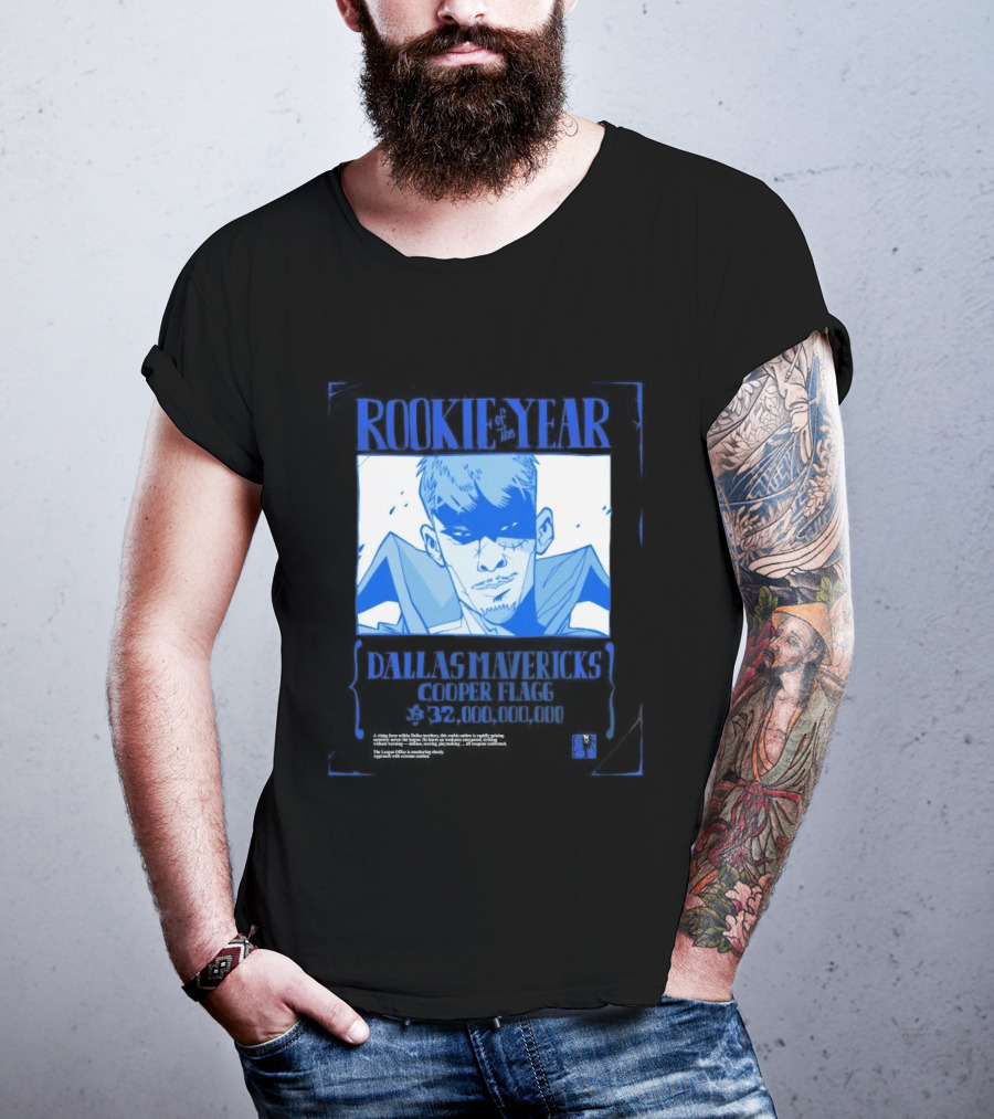 Rookie Of The Year Dallas Mavericks Cooper Flagg Basketball Fan T-Shirt
