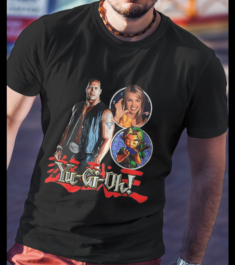 Dwayne Johnson Yu Gi Oh Legend Of Zelda Britney Spears T-Shirt