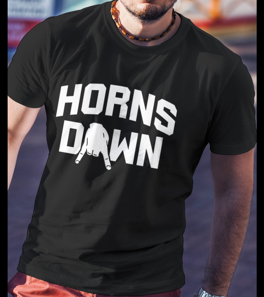 Texas A&M Aggie Horns Down Hand Gesture T-Shirt