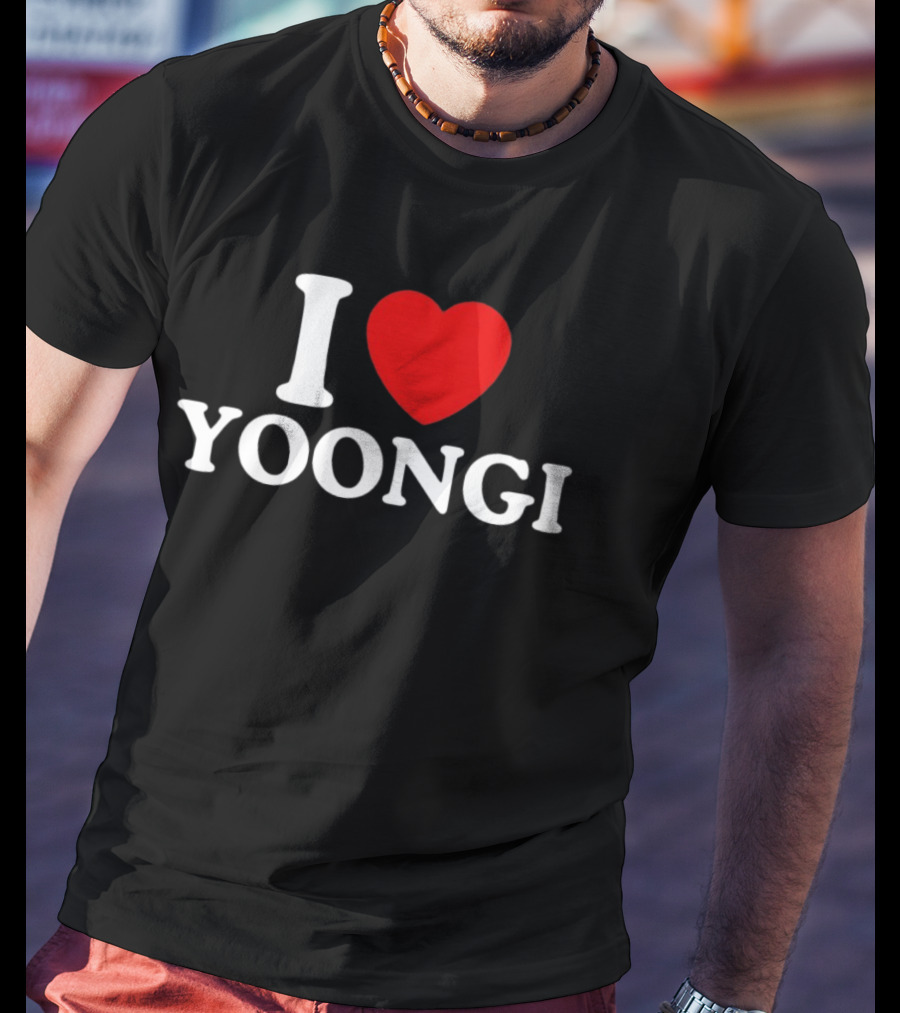 I Love Yoongi BTS Fan T-Shirt