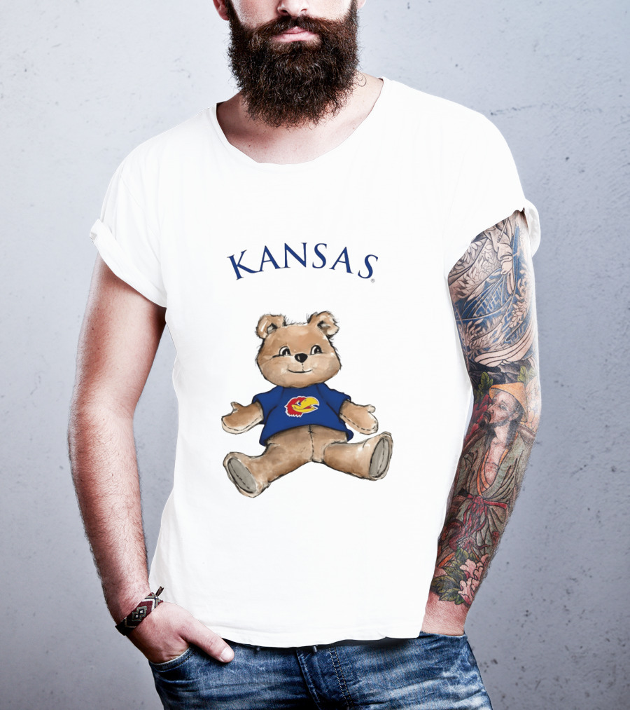 Kansas Jayhawks Teddy Bear KU Jayhawk T-Shirt