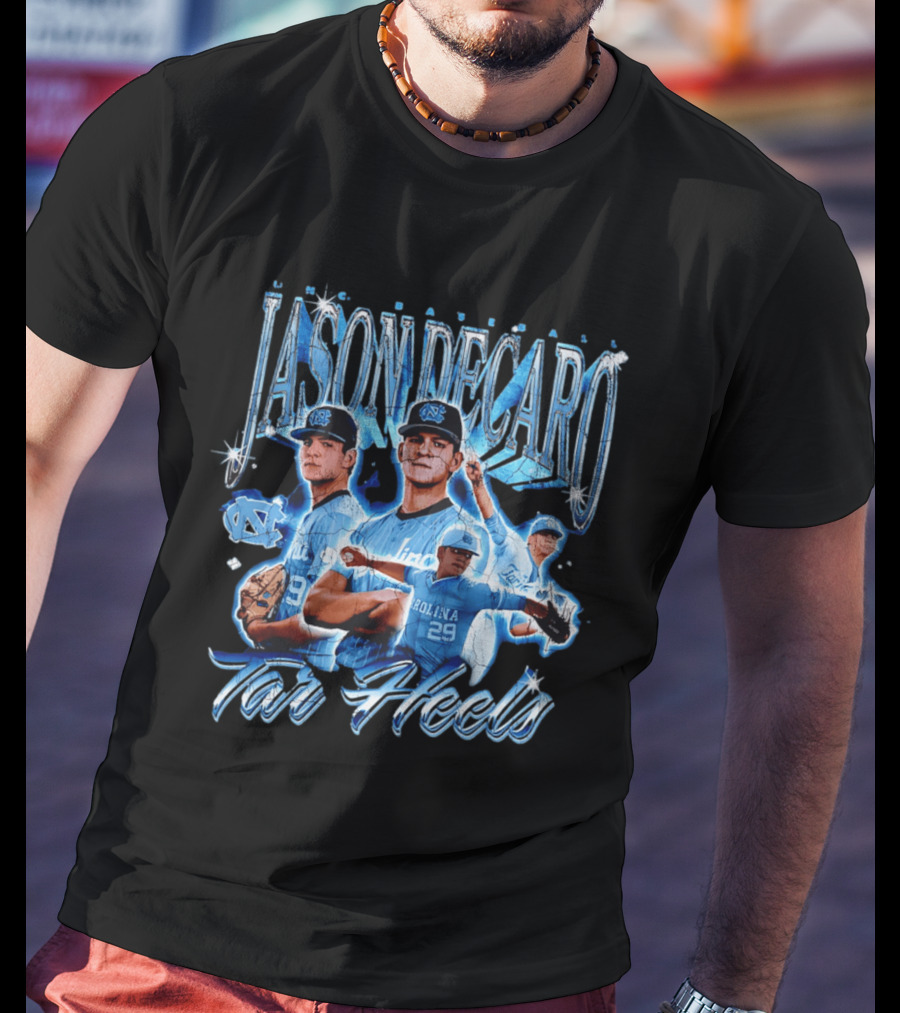North Carolina Tar Heels Baseball Jason DeCaro T-Shirt