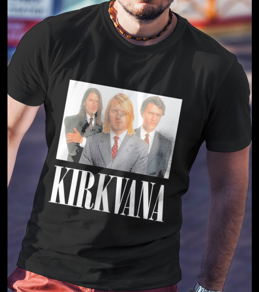 Kirkvana Grunge Band Members In Suits T-Shirt
