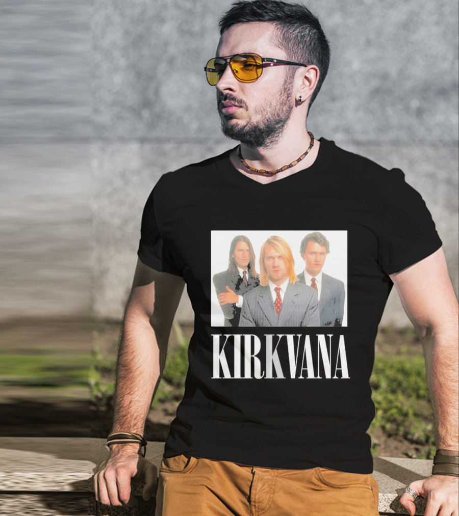 Kirkvana Grunge Band Members In Suits T-Shirt