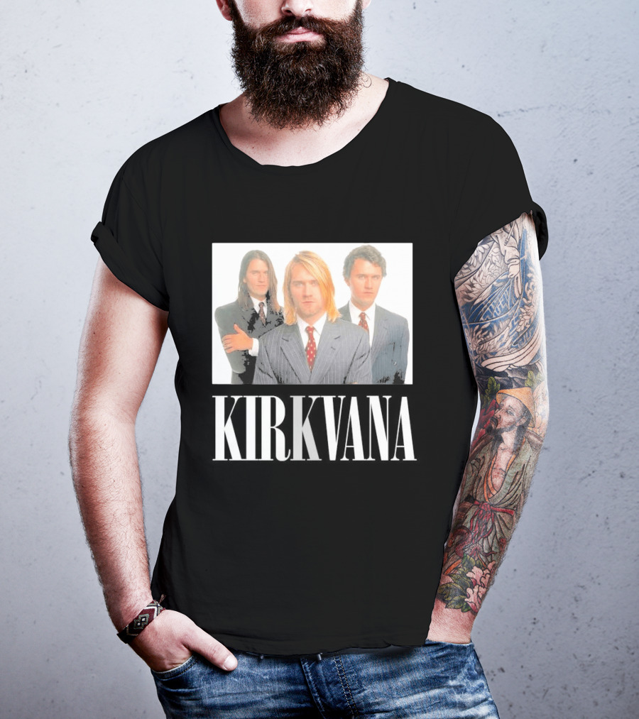 Kirkvana Grunge Band Members In Suits T-Shirt