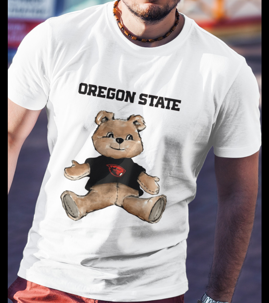 Oregon State Beavers Teddy Bear With Team T-Shirt