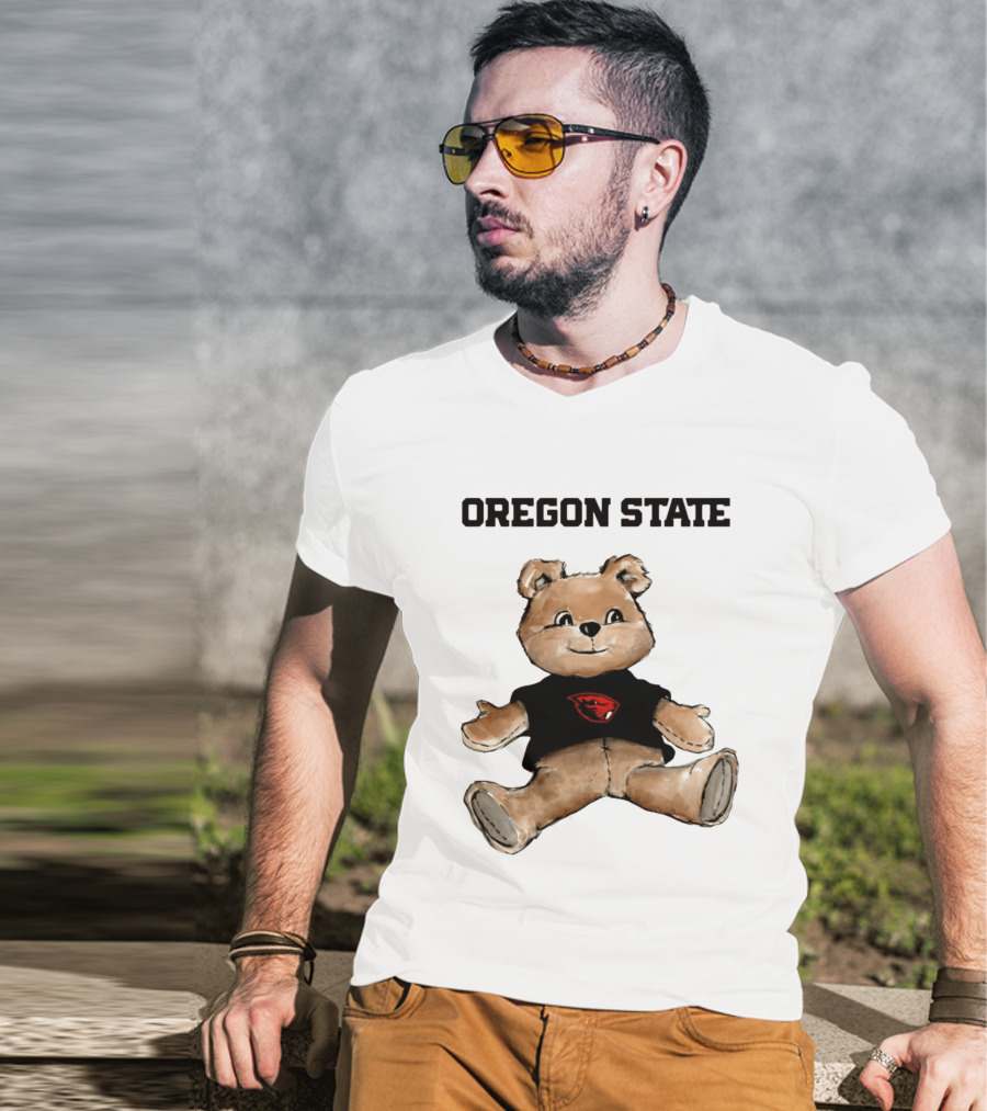 Oregon State Beavers Teddy Bear With Team T-Shirt