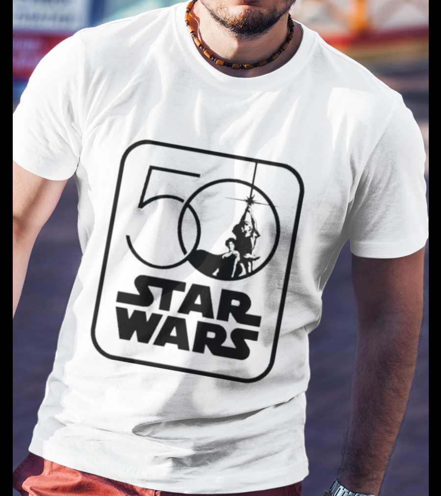 Star Wars 50th Anniversary Celebration Los Angeles 2027 Iconic Yoda And Lightsaber T-Shirt