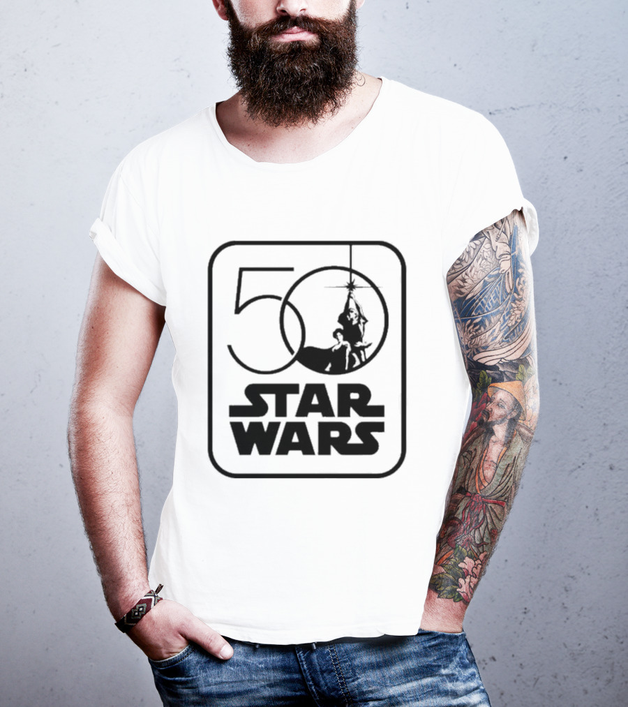 Star Wars 50th Anniversary Celebration Los Angeles 2027 Iconic Yoda And Lightsaber T-Shirt