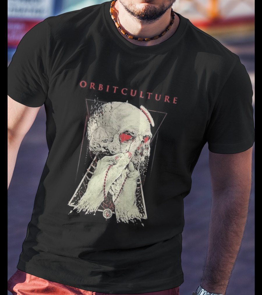 Orbit Culture Limited Chapter 1 The Might Red Fog Skull And Rosary T-Shirt