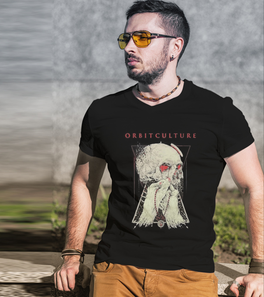 Orbit Culture Limited Chapter 1 The Might Red Fog Skull And Rosary T-Shirt