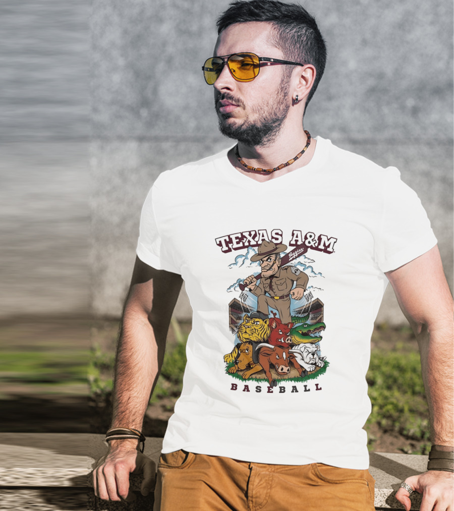 Texas A&M Sarge Baseball Rivalry Mascots T-Shirt