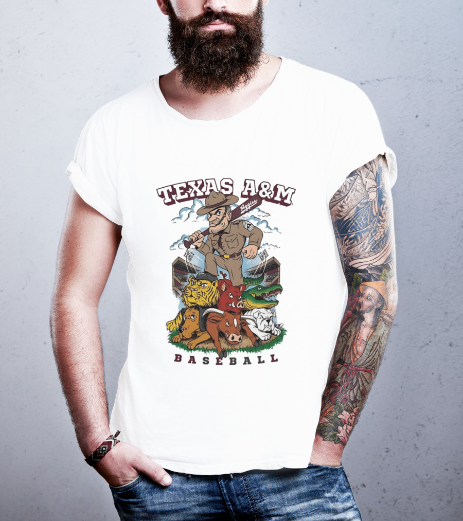 Texas A&M Sarge Baseball Rivalry Mascots T-Shirt