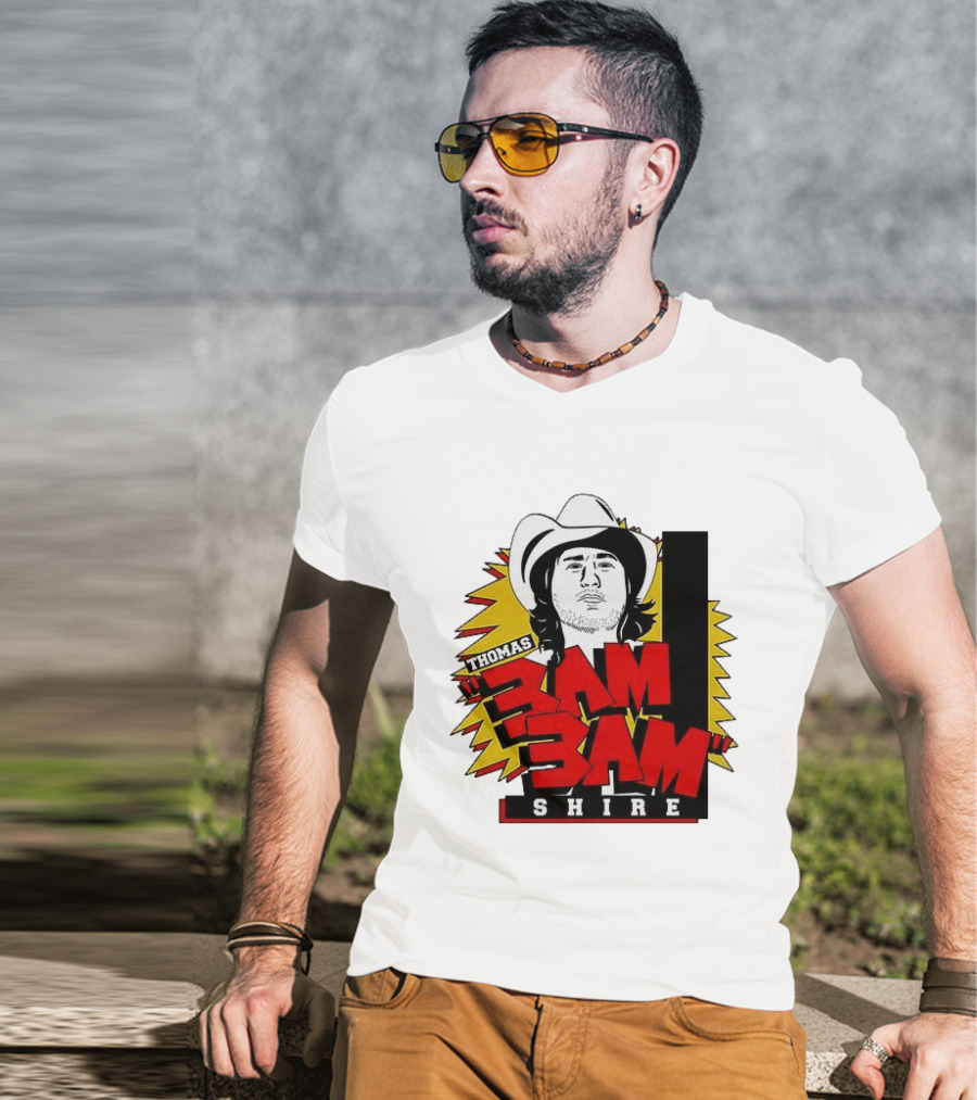 Thomas Shire 3AM 3AM Cowboy Hat Portrait Burst T-Shirt