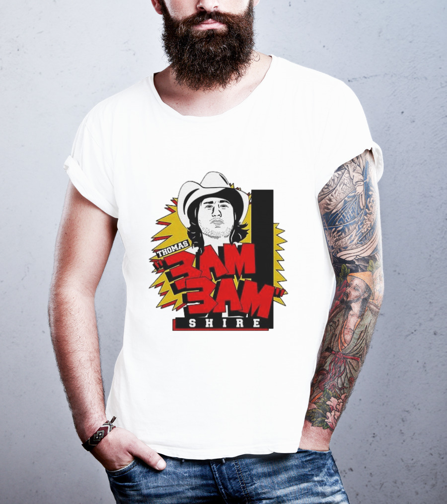 Thomas Shire 3AM 3AM Cowboy Hat Portrait Burst T-Shirt