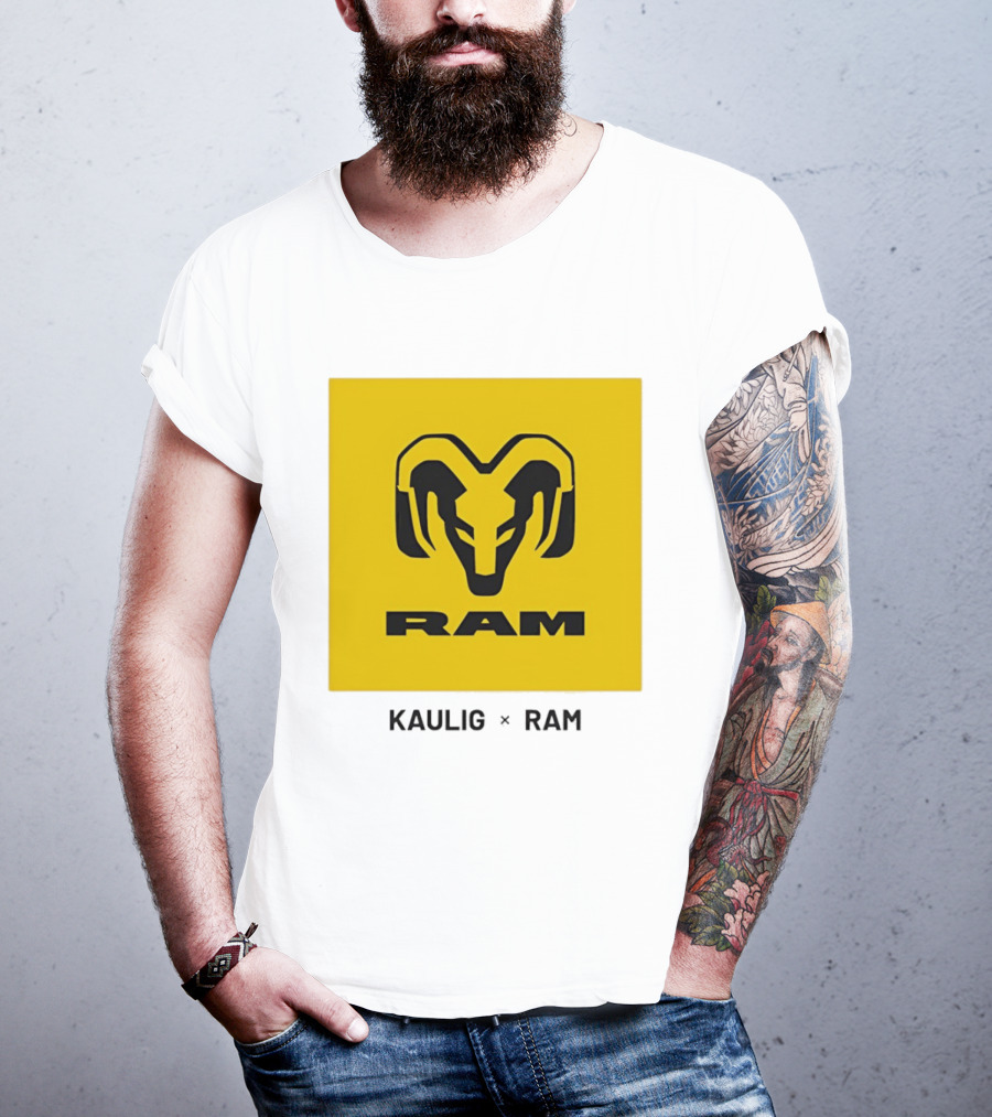 KAULIG X RAM Bold Yellow Icon Collaboration T-Shirt