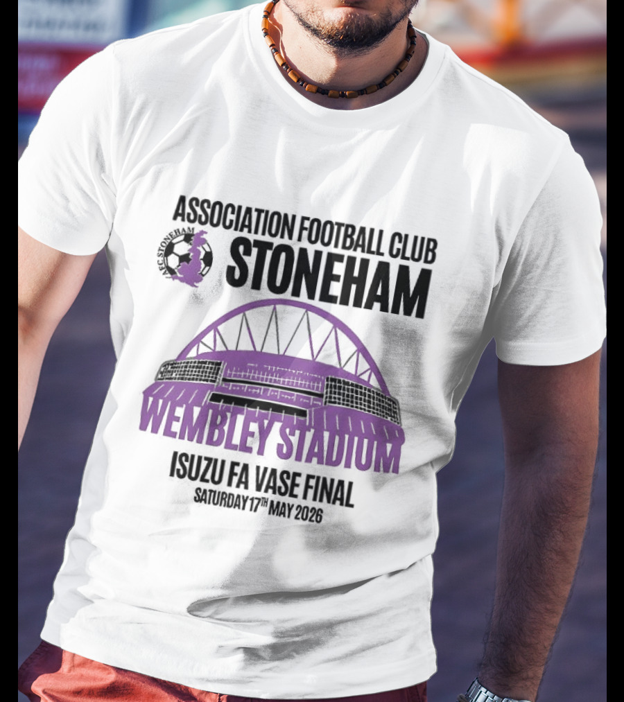 Association Football Club Stoneham Wembley Stadium Isuzu FA Vase Final 20th May 2024 T-Shirt