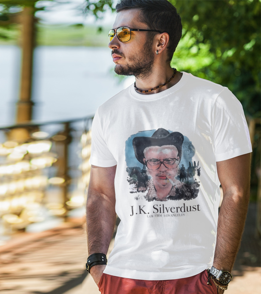 JK Silverdust Cowboy Los Angeles Vintage Style Smoking T-Shirt