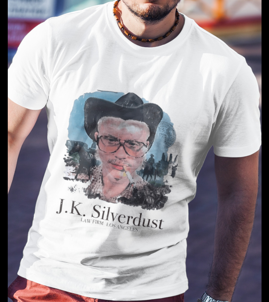 JK Silverdust Cowboy Los Angeles Vintage Style Smoking T-Shirt