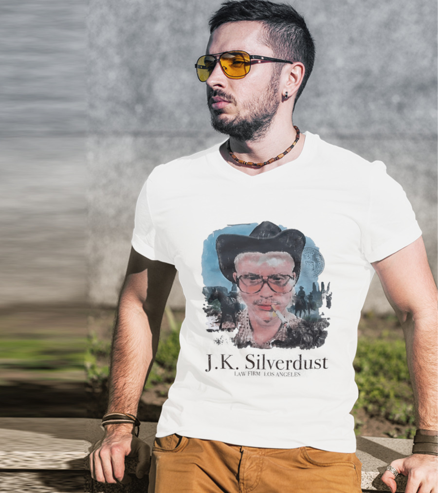 JK Silverdust Cowboy Los Angeles Vintage Style Smoking T-Shirt