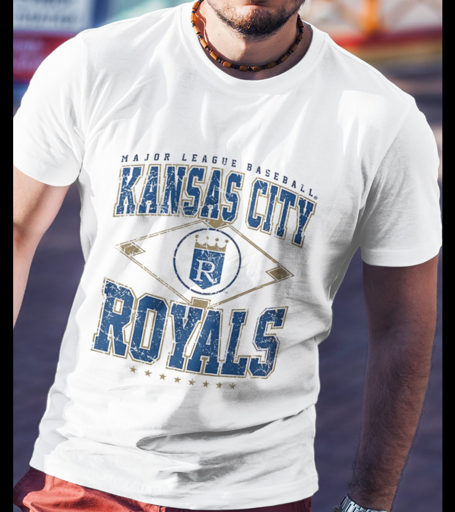 Kansas City Royals Major League Baseball Cooperstown Vintage Diamond T-Shirt