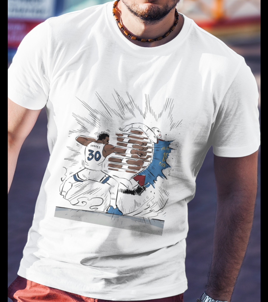 Randle Timberwolves Vs Jokic Nuggets Comic Style Slam Dunk Action T-Shirt