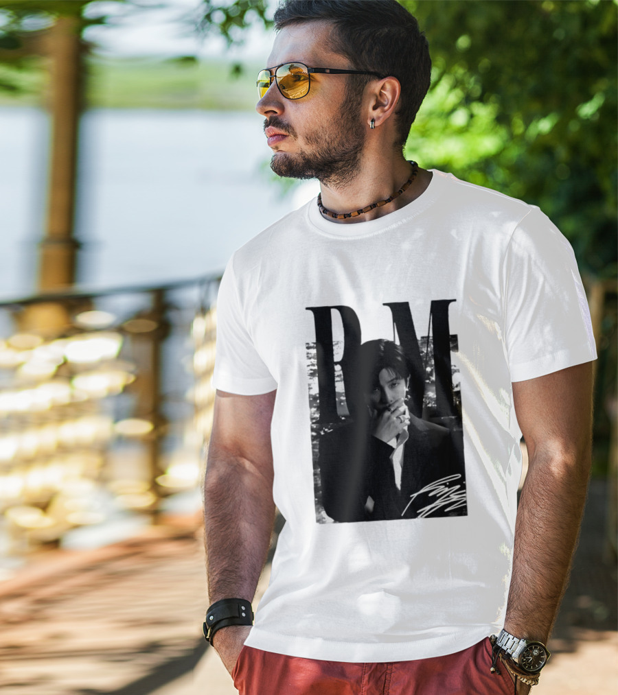 RM Namjoon BTS Arirang World Tour 2026 Signature Black And White T-Shirt