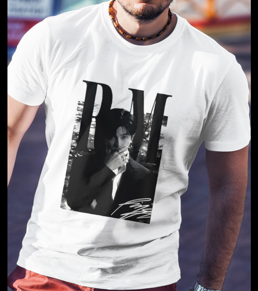 RM Namjoon BTS Arirang World Tour 2026 Signature Black And White T-Shirt